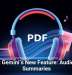 Meet Gemini’s New Feature: Audio PDF Summaries